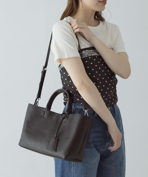URBAN RESEARCH Sonny Label(アーバンリサーチサニーレーベル)の「2WAYワイドハンドバッグ(ハンドバッグ・レディース・ダークブラウン/ブラック・ONE)」の8枚目の写真