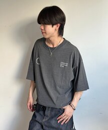 カットデニム胸刺繍T