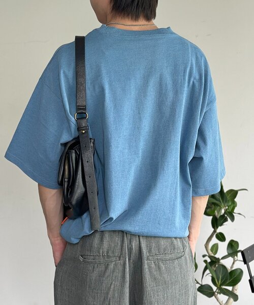 CPCM(シーピーシーエム)の「カットデニム胸刺繍T(Tシャツ/カットソー・レディース・サックスブルー/ブラック/ブルー・SMALL/MEDIUM/LARGE)」の12枚目の写真