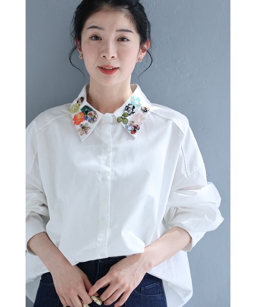 cawaii(カワイイ)の「襟元で魅せるボタンコレクションシャツトップス(シャツ/ブラウス・レディース・ホワイト・FREE)」の15枚目の写真