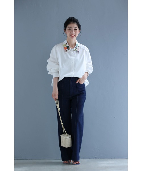 cawaii(カワイイ)の「襟元で魅せるボタンコレクションシャツトップス(シャツ/ブラウス・レディース・ホワイト・FREE)」の16枚目の写真