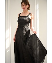 Emilia Pleated Dress タックプリーツタンクロングドレス（ワンピース