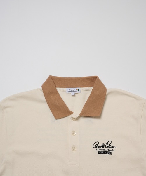 Arnold Palmer(アーノルドパーマー)の「シェア アソートグラフィック リンガーポロシャツ(ポロシャツ・レディース・アイボリー/ホワイト・S/M/XS/L/LL)」の17枚目の写真