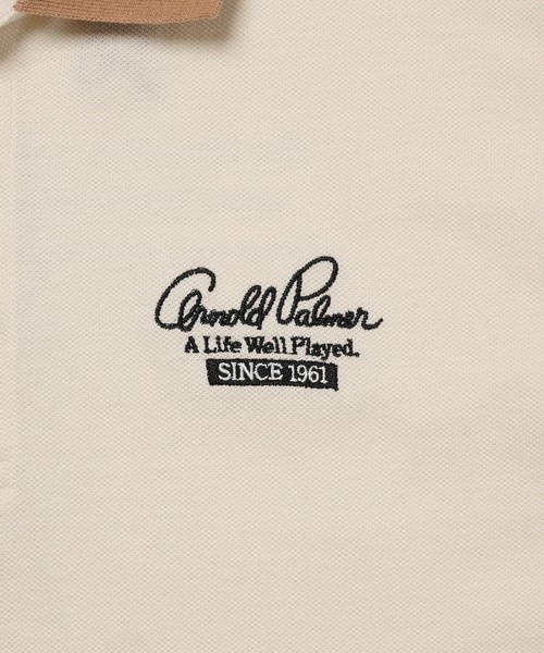Arnold Palmer(アーノルドパーマー)の「シェア アソートグラフィック リンガーポロシャツ(ポロシャツ・レディース・アイボリー/ホワイト・S/M/XS/L/LL)」の18枚目の写真