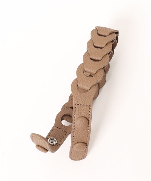 NiiNa(ニーナ)の「【NiiNa】【高品質牛革】2wayスクエアレザースモール編み込みハンドルバッグ(ショルダーバッグ・レディース・カーキ/ブラウン・FREE)」の18枚目の写真