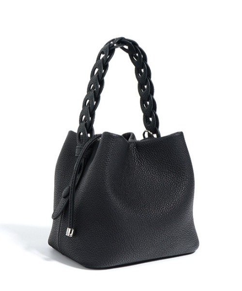 NiiNa(ニーナ)の「【NiiNa】【高品質牛革】2wayスクエアレザースモール編み込みハンドルバッグ(ショルダーバッグ・レディース・カーキ/ブラウン・FREE)」の10枚目の写真