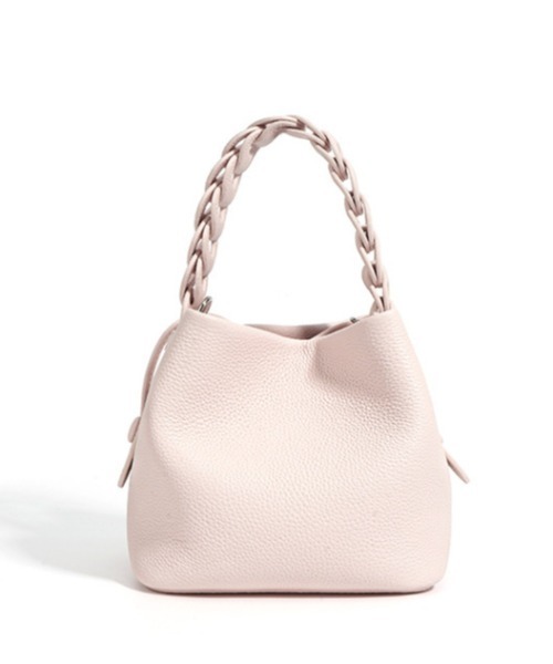 NiiNa(ニーナ)の「【NiiNa】【高品質牛革】2wayスクエアレザースモール編み込みハンドルバッグ(ショルダーバッグ・レディース・カーキ/ブラウン・FREE)」の11枚目の写真