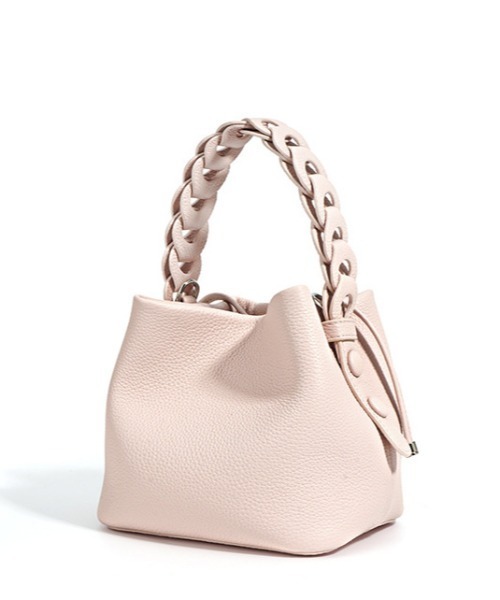 NiiNa(ニーナ)の「【NiiNa】【高品質牛革】2wayスクエアレザースモール編み込みハンドルバッグ(ショルダーバッグ・レディース・カーキ/ブラウン・FREE)」の12枚目の写真