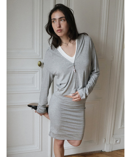 Tensel Zip-up Fleece — хеджер грей флисовая толстовка на молнии