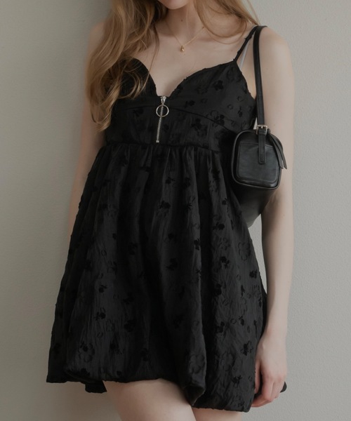 JUMELLE(ジュメロ)の「ジャガードビスチェ(その他トップス・レディース・ブラック/ホワイト・FREE)」の2枚目の写真
