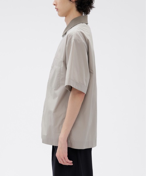 MARGARET HOWELL(マーガレットハウエル)の「HIGHDENSE COTTON PLAINWEAVE Ⅱ(シャツ/ブラウス・メンズ・ネイビー/ライトグレー・SMALL/MEDIUM/LARGE)」の10枚目の写真