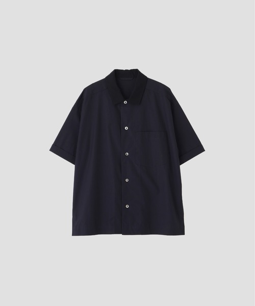 MARGARET HOWELL(マーガレットハウエル)の「HIGHDENSE COTTON PLAINWEAVE Ⅱ(シャツ/ブラウス・メンズ・ネイビー/ライトグレー・SMALL/MEDIUM/LARGE)」の6枚目の写真