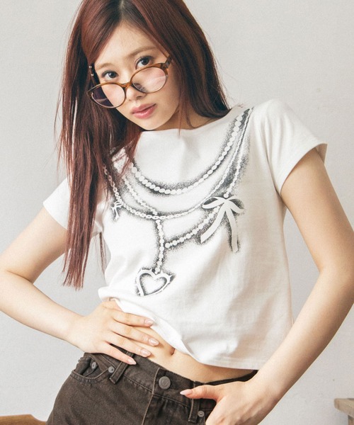 Heart Tattoo(ハートタトゥー)の「spray original art Tee / スプレーオリジナルアートTee(Tシャツ/カットソー・レディース・ブラック/ホワイト・FREE)」の1枚目の写真
