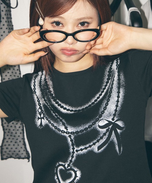 Heart Tattoo(ハートタトゥー)の「spray original art Tee / スプレーオリジナルアートTee(Tシャツ/カットソー・レディース・ブラック/ホワイト・FREE)」の3枚目の写真