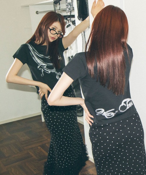 Heart Tattoo(ハートタトゥー)の「spray original art Tee / スプレーオリジナルアートTee(Tシャツ/カットソー・レディース・ブラック/ホワイト・FREE)」の18枚目の写真