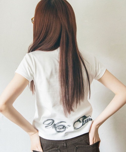 Heart Tattoo(ハートタトゥー)の「spray original art Tee / スプレーオリジナルアートTee(Tシャツ/カットソー・レディース・ブラック/ホワイト・FREE)」の22枚目の写真