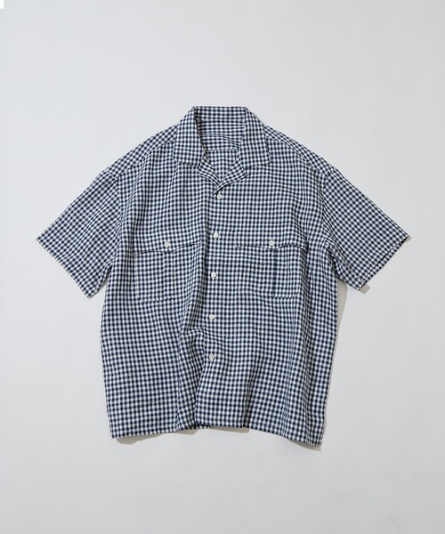 PORTER CLASSIC（ポータークラシック）の「【PORTER CLASSIC/ポータークラシック】PC-016-3979-0038/D. BU/KEROUC LIN GNGHM CK SHIRT（シャツ/ブラウス・メンズ・ダークブルー・M/L）」の4枚目の写真