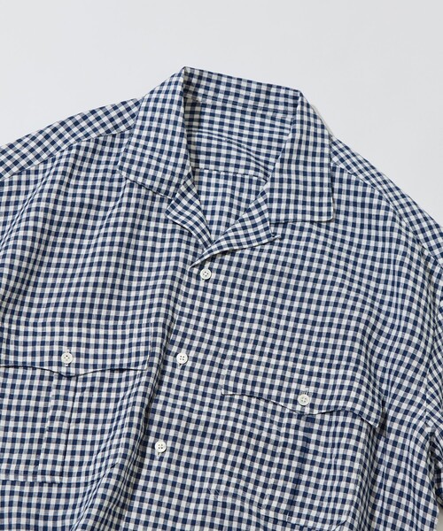 PORTER CLASSIC（ポータークラシック）の「【PORTER CLASSIC/ポータークラシック】PC-016-3979-0038/D. BU/KEROUC LIN GNGHM CK SHIRT（シャツ/ブラウス・メンズ・ダークブルー・M/L）」の3枚目の写真