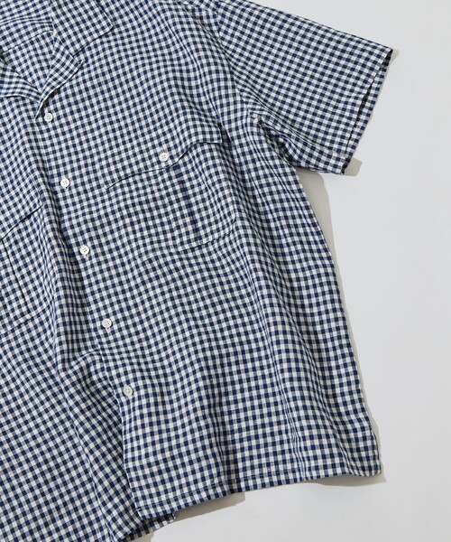 PORTER CLASSIC（ポータークラシック）の「【PORTER CLASSIC/ポータークラシック】PC-016-3979-0038/D. BU/KEROUC LIN GNGHM CK SHIRT（シャツ/ブラウス・メンズ・ダークブルー・M/L）」の2枚目の写真