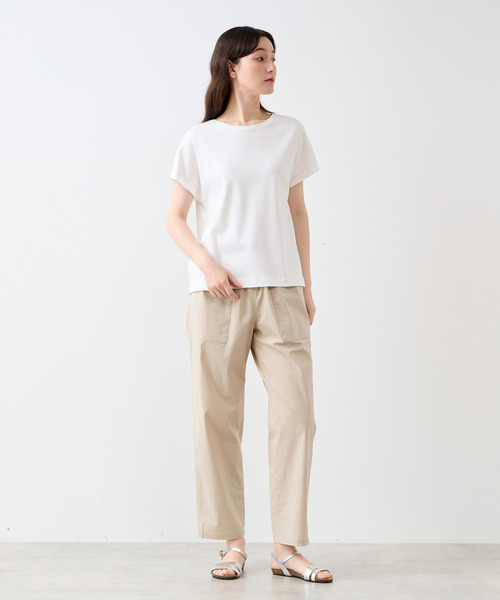 LOGEMENT DE CLAIRE(ロジュモンドクレール)の「フレンチスリーブプルオーバー(Tシャツ/カットソー・レディース・オフホワイト/ブラウン/ブラック・FREE)」の6枚目の写真