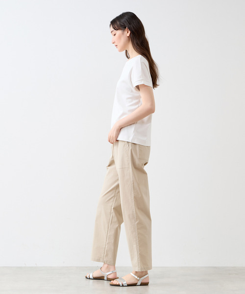 LOGEMENT DE CLAIRE(ロジュモンドクレール)の「フレンチスリーブプルオーバー(Tシャツ/カットソー・レディース・オフホワイト/ブラウン/ブラック・FREE)」の8枚目の写真