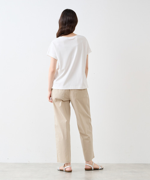 LOGEMENT DE CLAIRE(ロジュモンドクレール)の「フレンチスリーブプルオーバー(Tシャツ/カットソー・レディース・オフホワイト/ブラウン/ブラック・FREE)」の10枚目の写真