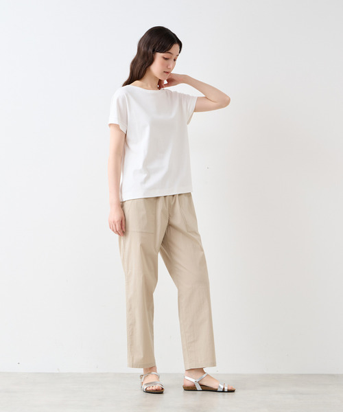 LOGEMENT DE CLAIRE(ロジュモンドクレール)の「フレンチスリーブプルオーバー(Tシャツ/カットソー・レディース・オフホワイト/ブラウン/ブラック・FREE)」の12枚目の写真