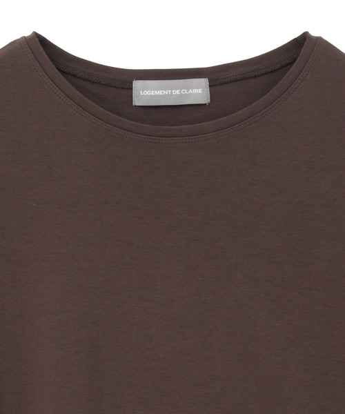 LOGEMENT DE CLAIRE(ロジュモンドクレール)の「フレンチスリーブプルオーバー(Tシャツ/カットソー・レディース・オフホワイト/ブラウン/ブラック・FREE)」の19枚目の写真