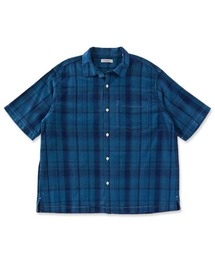 セール】Open-collar S/S shirt (apple&chain)（シャツ/ブラウス
