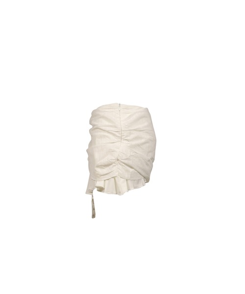 GLOWNY（グロウニ―）の「MISTY SHEER MINI SKIRT（スカート・レディース・ホワイト/ライトベージュ・MEDIUM/SMALL）」の4枚目の写真