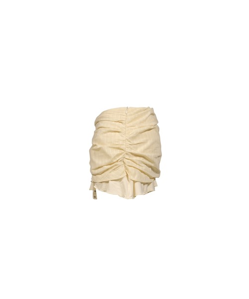 GLOWNY（グロウニ―）の「MISTY SHEER MINI SKIRT（スカート・レディース・ホワイト/ライトベージュ・MEDIUM/SMALL）」の8枚目の写真