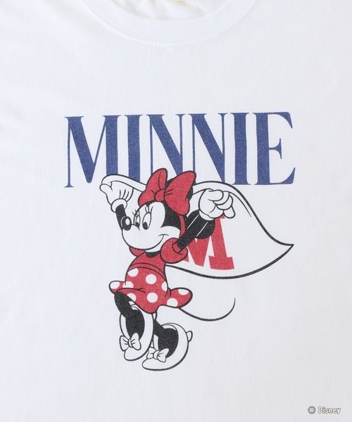 GOOD ROCK SPEED(グッドロックスピード)の「【GOOD ROCK SPEED】ディズニー|ミッキー/ミニー/ロゴプリントTシャツ(Tシャツ/カットソー・レディース・ネイビー/ホワイト・F)」の11枚目の写真
