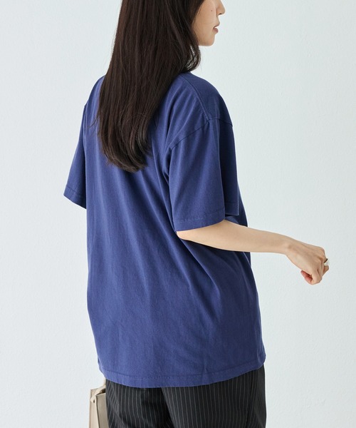 GOOD ROCK SPEED(グッドロックスピード)の「【GOOD ROCK SPEED】ディズニー|ミッキー/ミニー/ロゴプリントTシャツ(Tシャツ/カットソー・レディース・ネイビー/ホワイト・F)」の16枚目の写真