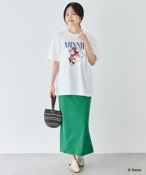 GOOD ROCK SPEED(グッドロックスピード)の「【GOOD ROCK SPEED】ディズニー|ミッキー/ミニー/ロゴプリントTシャツ(Tシャツ/カットソー・レディース・ネイビー/ホワイト・F)」の3枚目の写真
