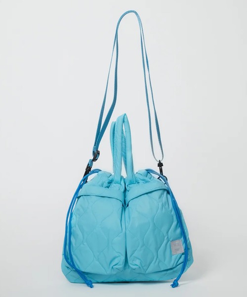 MIS（エムアイエス）の「【MIS】MILITARY QUILTED HELMET BAG / ミリタリーキルトヘルメットバッグ（トートバッグ・レディース・イエロー/ブルー/ブラック/ピンク/グリーン/ベージュ・FREE）」の5枚目の写真
