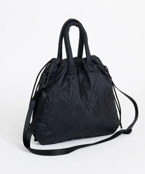 MIS（エムアイエス）の「【MIS】MILITARY QUILTED HELMET BAG / ミリタリーキルトヘルメットバッグ（トートバッグ・レディース・イエロー/ブルー/ブラック/ピンク/グリーン/ベージュ・FREE）」の8枚目の写真