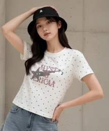 center i（センターアイ）の「スターロゴドットコンパクトTシャツ（Tシャツ/カットソー）」