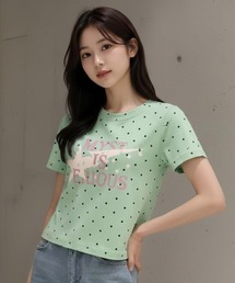 center i（センターアイ）の「スターロゴドットコンパクトTシャツ（Tシャツ/カットソー）」