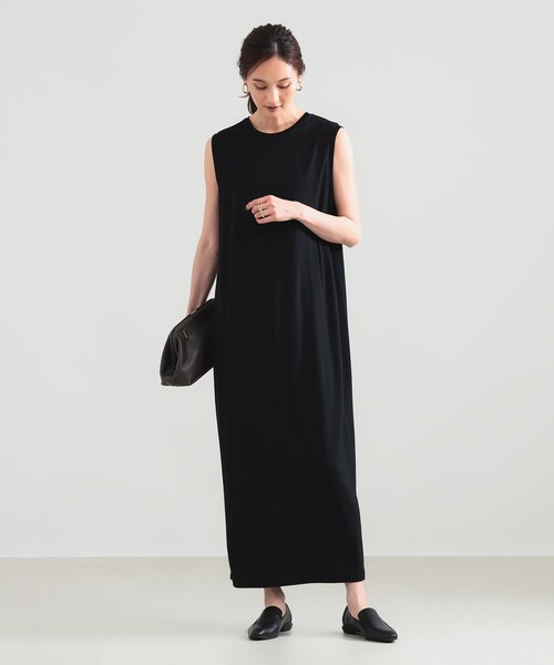 Demi-Luxe BEAMS(デミルクス ビームス)の「ウォッシャブル ウール ノースリーブ ワンピース(ワンピース・レディース・ブラック/ブラウン・ONE SIZE)」の4枚目の写真