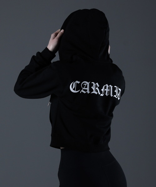 CARMID（カミド）の「(W) ノーブルレタリングクロップフードジップアップ [ブラック]（パーカー・レディース・その他・1/2）」の5枚目の写真