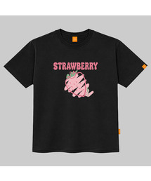 ストロベリー 半袖Tシャツ 男女共用 ビッグサイズ