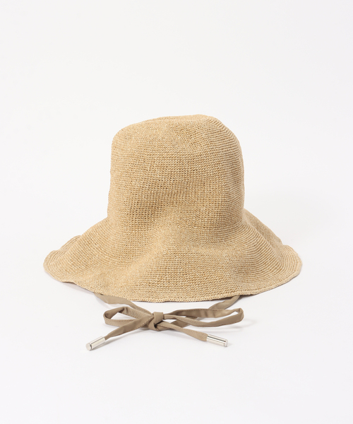 FRAMeWORK(フレームワーク)の「ODDS PLAIN RIBBON HAT26(ハット・レディース・ブラウン/ベージュ・FREE)」の5枚目の写真
