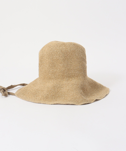 FRAMeWORK(フレームワーク)の「ODDS PLAIN RIBBON HAT26(ハット・レディース・ブラウン/ベージュ・FREE)」の6枚目の写真