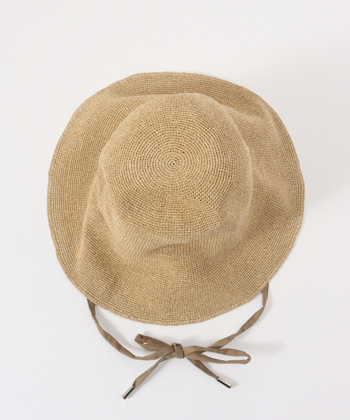 FRAMeWORK(フレームワーク)の「ODDS PLAIN RIBBON HAT26(ハット・レディース・ブラウン/ベージュ・FREE)」の8枚目の写真