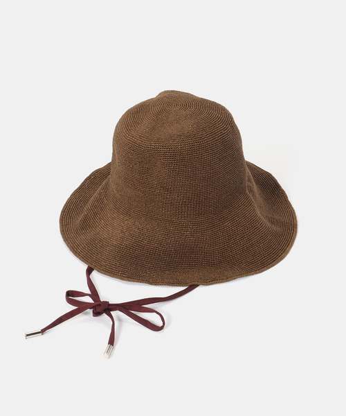 FRAMeWORK(フレームワーク)の「ODDS PLAIN RIBBON HAT26(ハット・レディース・ブラウン/ベージュ・FREE)」の14枚目の写真