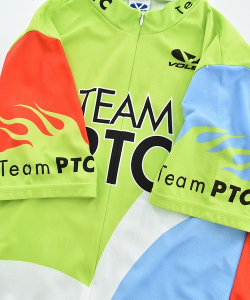VINTAGE(ヴィンテージ)の「【USED】Y2K Voler “TEAM PTC” サイクリングシャツ USA製(Tシャツ/カットソー・メンズ・ライム・LARGE)」の2枚目の写真