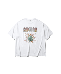 ANGLAN（アングラン）の「Vintage Blast Graphic Tee - White（Tシャツ/カットソー）」