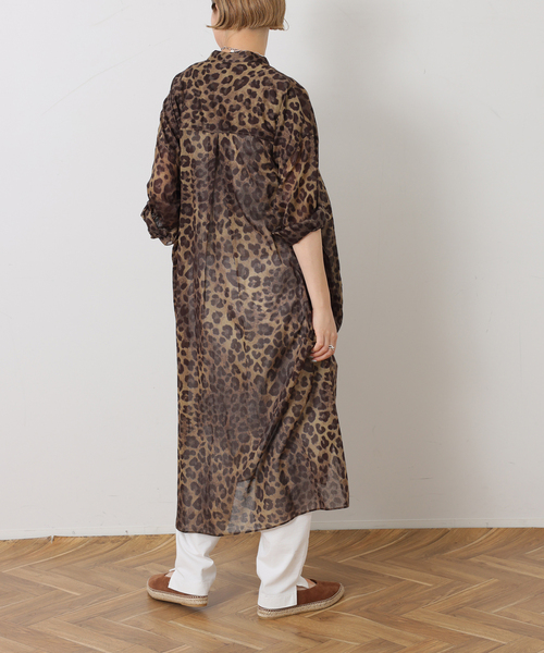 JOURNAL STANDARD LUXE(ジャーナルスタンダード ラックス)の「レオパローン シャツワンピース(ワンピース・レディース・ブラウン・FREE)」の5枚目の写真