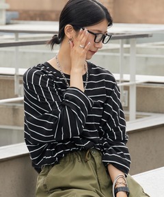 セール】Geometric Opencollar Shirts（シャツ/ブラウス）｜anuke