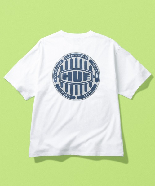 HUF(ハフ)の「DRAIN CAP TEE(Tシャツ/カットソー・メンズ・ブラック/ベージュ系その他/ホワイト・XL/M/S/L)」の6枚目の写真